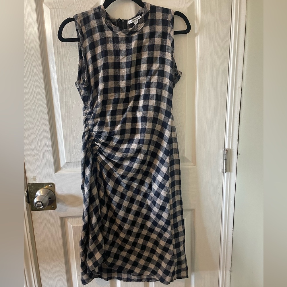 James Perse Gingham Midi Dress